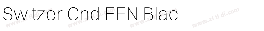 Switzer Cnd EFN Blac字体转换